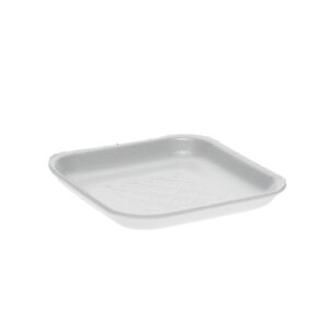 1S Supermarket Tray Food Service White Foam 5.1" x 5.1" x .65"
