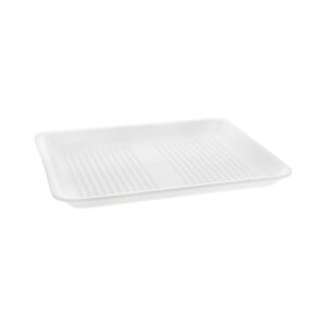 9L White Supermarket Tray 11.875" x 9.875" x 0.99"