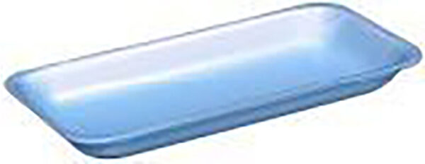 8P Blue Medium Supermarket Tray 10.5" x 8.25" x 1.22"