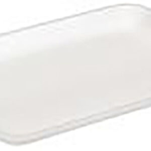 4D White Supermarket Tray 8.625" x 6.562" x 1.272"