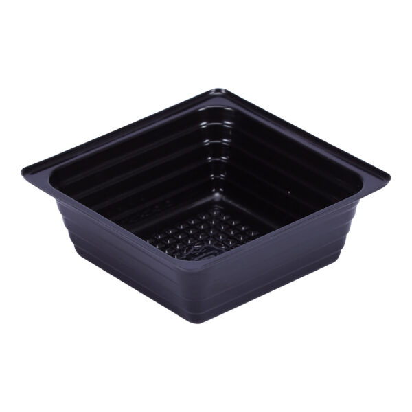 Atrium 5 oz Black Deep OVS Tray 15 mil