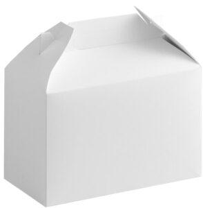 8" x 5" x 8" Barn Box White