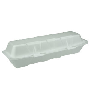 13" Foam Hoagie Hinged Lid  Container