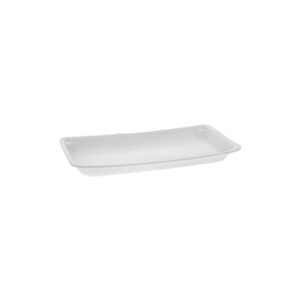 10P Supermakret Foam Tray White 10.75" x 5.5" X 1.2"