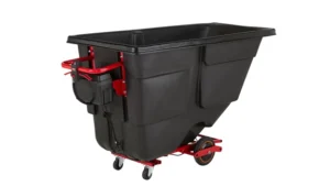 Rotomolded 1000 lb. Tilt Truck Black, 1 Cubic Yard, Motorized