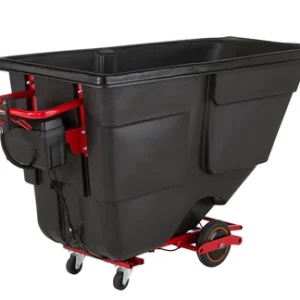 Rotomolded 1000 lb. Tilt Truck Black, 1 Cubic Yard, Motorized