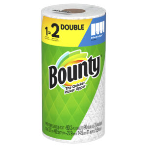 Bounty Select-A-Size Paper Towels, Double Roll, White, 90 Sheets