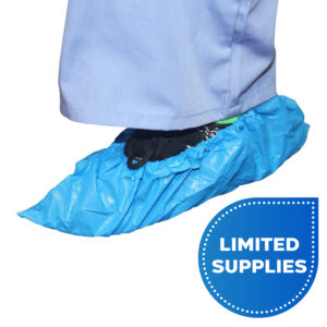 Blue Cast Polyethylene Shoe Cover Large