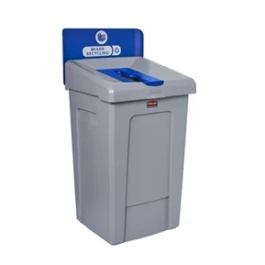 Slim Jim Recycling Station 1-Stream Landfill 33 Gallon Blue