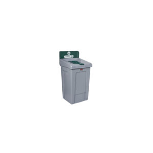 Slim Jim Recycling Station 1-Stream Landfill 33 Gallon Green