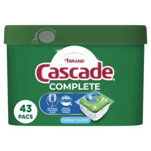 Cascade Complete Dishwasher Pods 43 Count, Fresh Scent