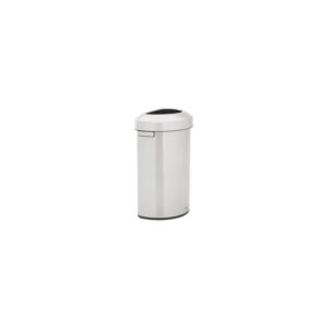 REFINE HALF ROUND Waste Container 21 GALlon, Stainless Steel