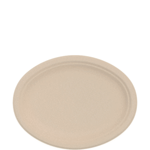 Bare Eco-Forward Bagasse Platter 10" Ivory Oval