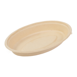 Oval Bowls No Added PFAs 24 oz Natural Molded Fiber