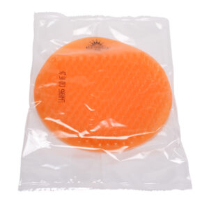 Splash Free Orange Urinal Screen  Round Citrus Grove Scent
