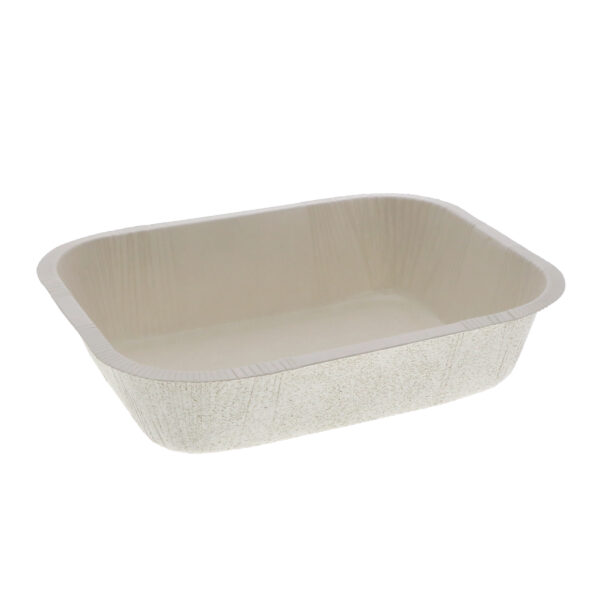 Pressware Stoneware Oblong Tray 6" X 7.88" X 1.75", 32oz PFAS Free
