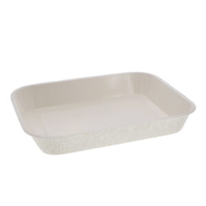 Pressware Stoneware Oblong Tray 7x9x1.5 45oz Capacity PFAS Free