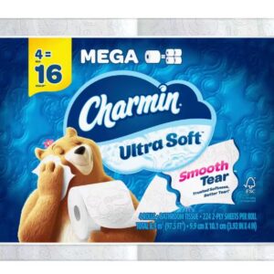 Charmin Ultra Soft Toilet Paper 224 Sheets / Roll