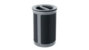 Enhance Round Dual Stream 23 Gal Pearl Gray Garbage Can