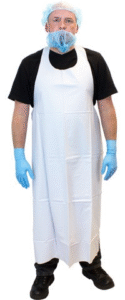Vinyl Apron White Die Cut , 35" x 45" , 8 Mil