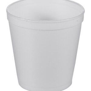 F16 Hot/Cold Food Container Vio 16 oz , White