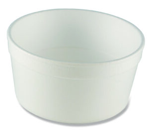 F8M Hot/Cold Squat Container Vio 8 oz , White