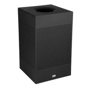 Silhouettes Open Top Container 20 Gallon Square , Textured Black