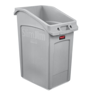 Slim Jim Under Counter Container Gray, 23 Gallon