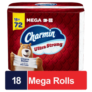 Charmin Ultra Strong Bath Tissue White , Mega Roll - 242 Sheets