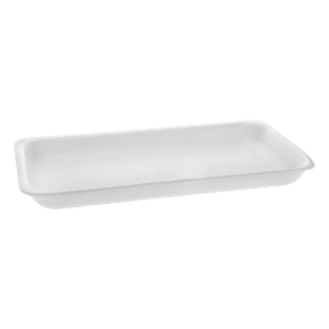 25PZ White Foam Supermarket Tray 15" x 8" x 1.25"