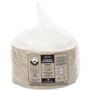 Round Fiber Plate PFAS Free 1-Compartment 10"