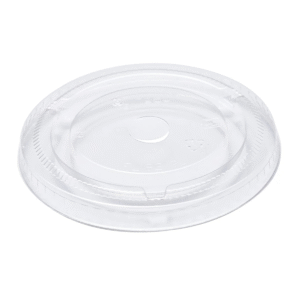 9 oz Clear CPLA Flat Compostable Lid