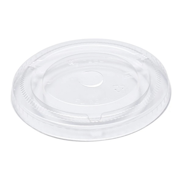 9 oz Clear CPLA Flat Compostable Lid