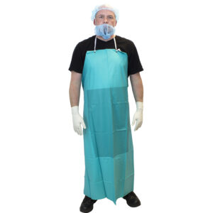 Vinyl Apron Green Latex Free 36" x 50"