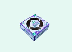 6" x 6" x 2.5" King Cake Box Mardi Gras