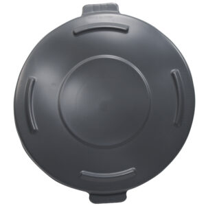 Lid For Round Waste Receptacle 44 Gallon , Gray