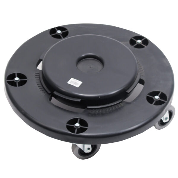 Universal Dolly for 32, 44, 55 Gal For Round Waste Receptacles , Black
