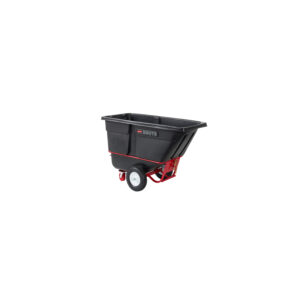 Brute Rotomolded Towable Tilt Truck Black, 1 Cubic Yard, Heavy Duty
