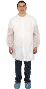 Polylite Labcoat Snap Front No Pockets Long Sleeve White 4XL