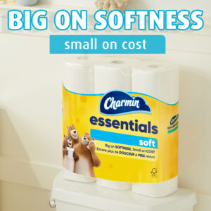 Charmin Essentials Toliet Paper Soft , Mega Rolls , 330 Sheets