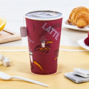 Perfect Pak Paper Hot Cup SSP 16 oz , Bistro