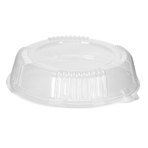 PET Dome Lid Round For 9" Plates , Clear