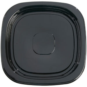 Contours Square Tray 11 inch, Black