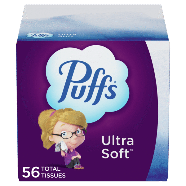 Puffs Ultra Soft Facial Tissue Pull-Up Box 56 Tissues Per Box