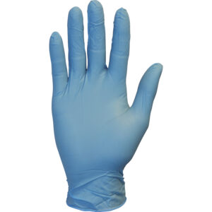 Powder Free Blue Nitrile Gloves Latex Free Medium