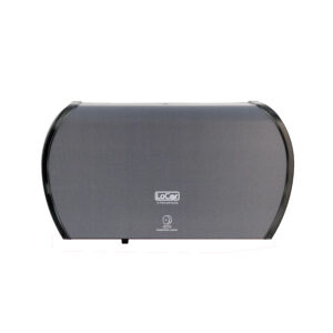 Jumbo Twin Bath Tissue Dispenser 3.4 lbs, Matte Gray