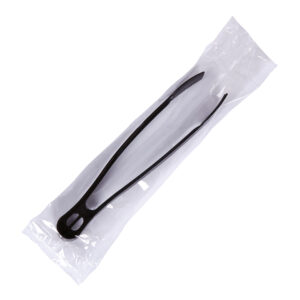 EcoSense Serving Tongs Black 9# Individually Wrapped PP