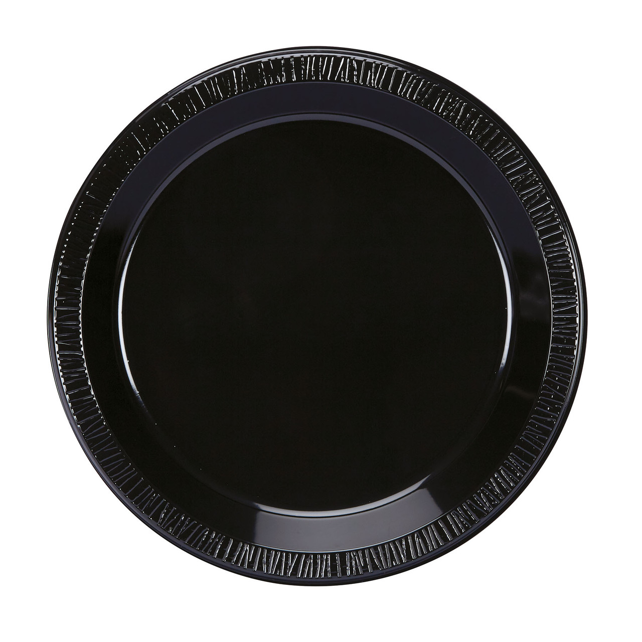 Avalon Plate 10.25" , Black Polystyrene