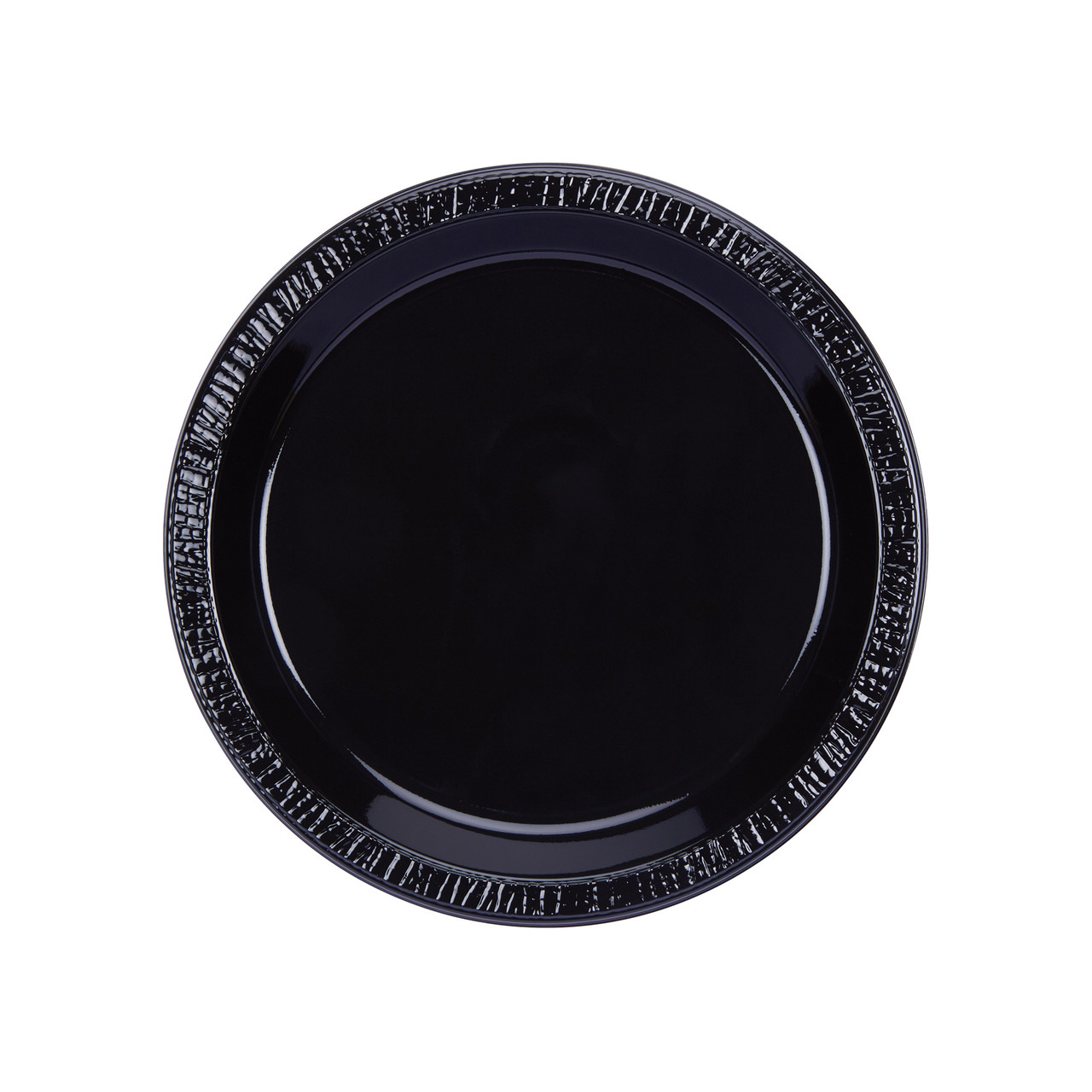 Avalon Plate 9" , Black Polystyrene