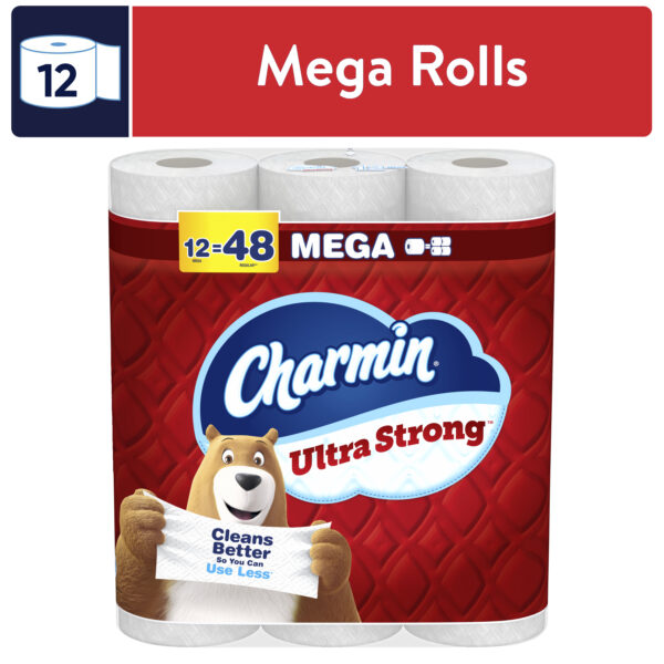 Charmin Ultra Strong Bath Tissue White, 2-Ply, Mega 220 Sheets